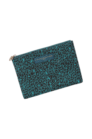 Wholesaler La p'tite cachottière - Leopard print quilted clutch