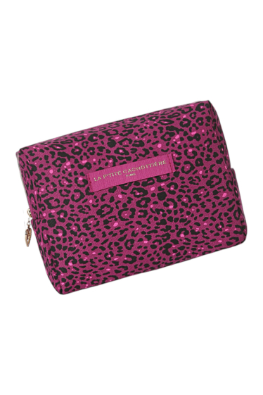 Wholesaler La p'tite cachottière - Leopard toiletry bag M