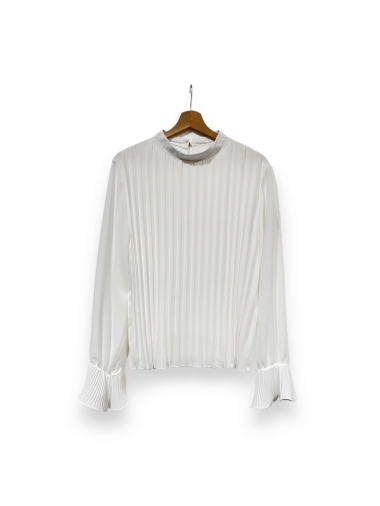 Wholesaler LAFÉE - GIORGIA LONG-SLEEVED PLEATED TOP