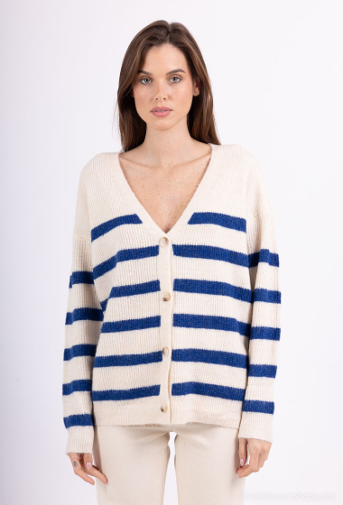 Wholesaler LAJOLY - Sequined Striped Sweater