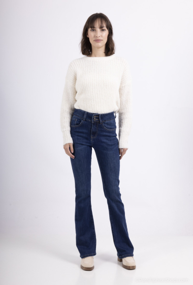 Wholesaler LAJOLY - Frayed bottom flare jeans