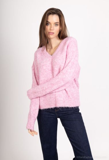 Grossiste LAJOLY - Pull Col V en Laine