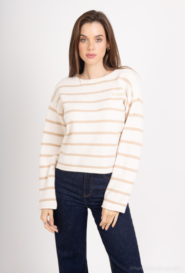 Wholesaler LAJOLY - Sequined Striped Sweater