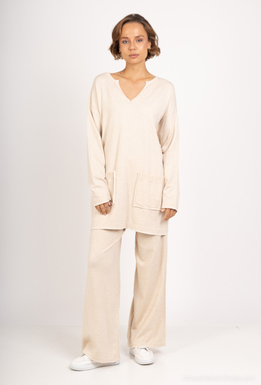 Wholesaler Les Bonnes Copines - Long sweater and pants set