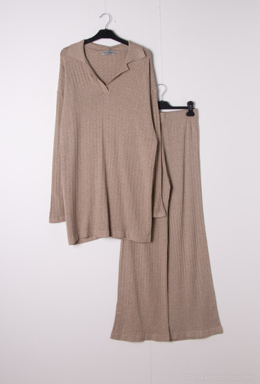 Grossiste Les Bonnes Copines - Ensemble pull et pantalon