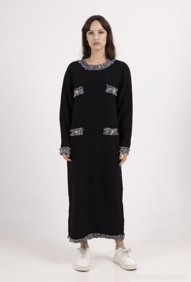 Wholesaler Les Bonnes Copines - V-neck sweater dress