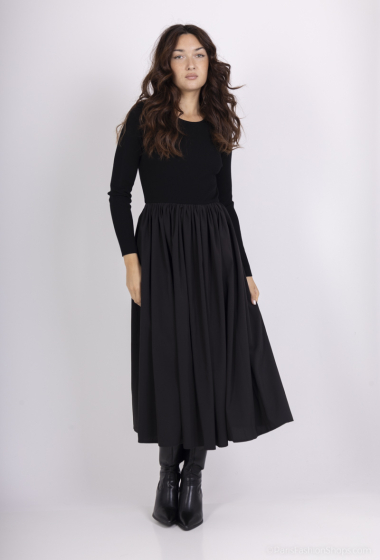 Wholesaler Les Bonnes Copines - V-neck sweater dress