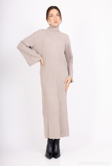 Grossiste Les Bonnes Copines - Robe pull col roulé