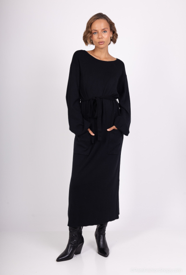 Wholesaler Les Bonnes Copines - V-neck sweater dress