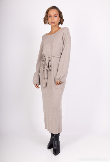 Wholesaler Les Bonnes Copines - V-neck sweater dress