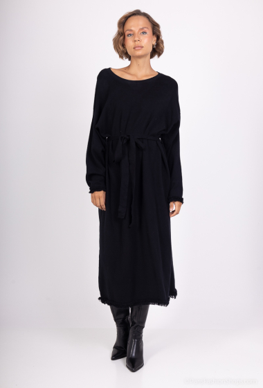 Wholesaler Les Bonnes Copines - V-neck sweater dress