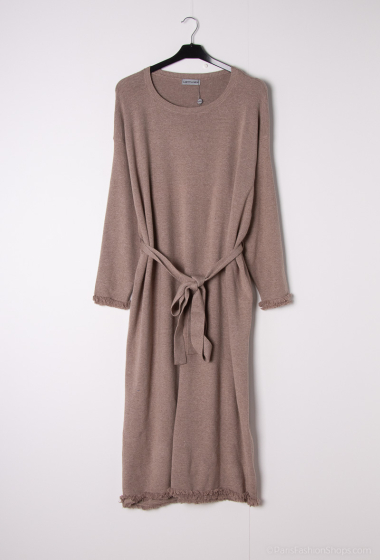 Wholesaler Les Bonnes Copines - V-neck sweater dress