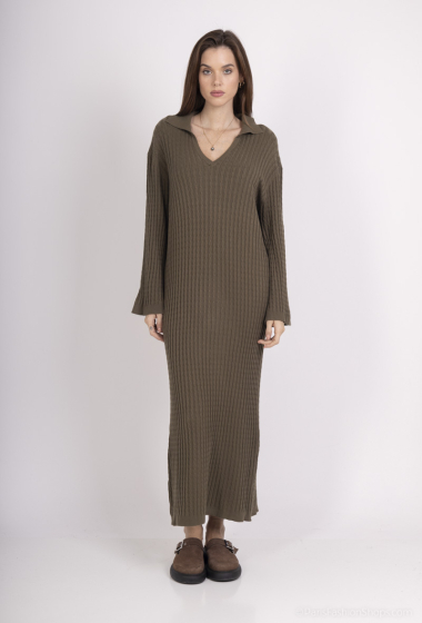 Wholesaler Les Bonnes Copines - V-neck sweater dress