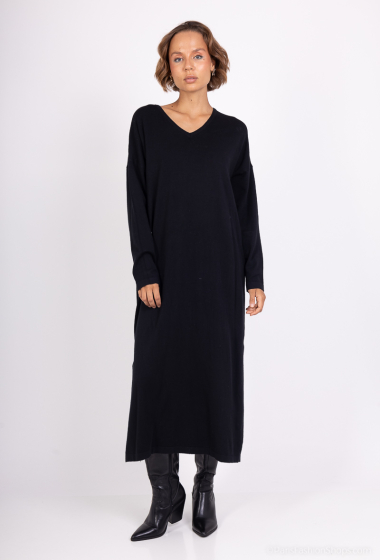 Wholesaler Les Bonnes Copines - V-neck sweater dress