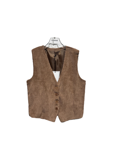 Grossiste L'ESSENTIEL - Gilet Style Costume Sans Manches En Velours Cotelé