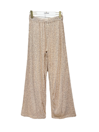 Grossiste L'ESSENTIEL - Pantalon Large De Soirée Taille Haute À Sequin