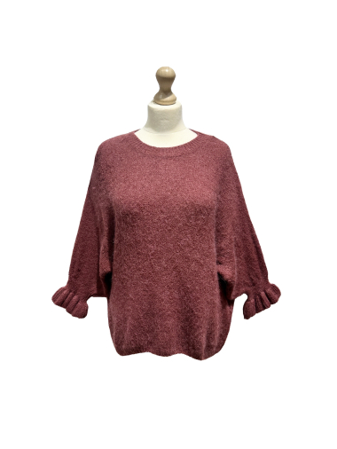 Grossiste L'ESSENTIEL - Pull Simple Avec Manches À Volant Et Col Rond