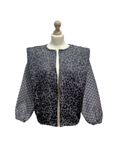 Grossiste L'ESSENTIEL - Veste Double Motif Avec Epaulette Coupe Oversize