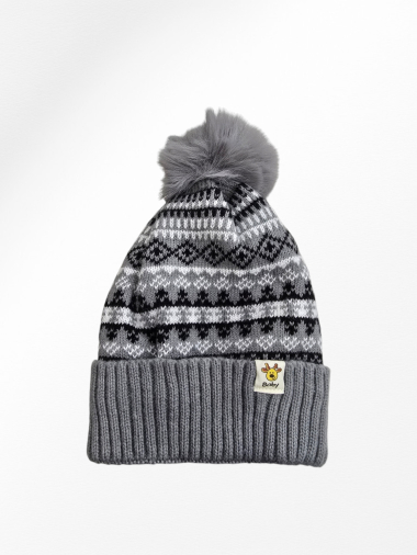 Wholesaler LEXA PLUS - Double pompom children's hat