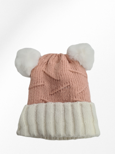 Grossiste LEXA PLUS - Bonnet enfant double pompon