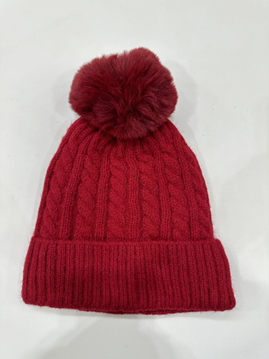 Mayorista LEXA PLUS - Gorro de pelo con pompón.