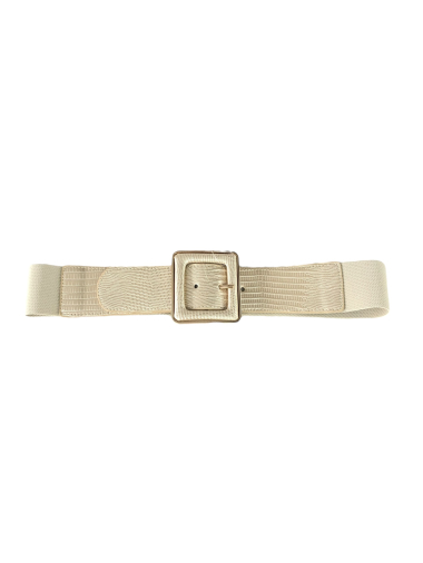 Wholesaler Lidy's - Elastic belt with square snake effect buckle