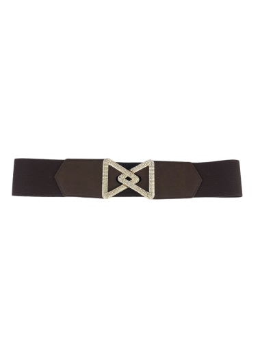 Wholesaler Lidy's - Elastic belt with rhinestone buckle