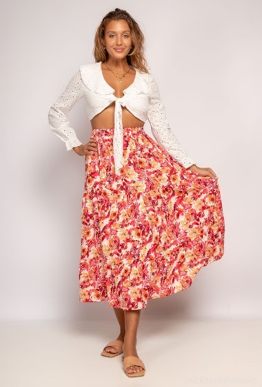 Großhändler Lilie Rose - Midi skirt with flower print