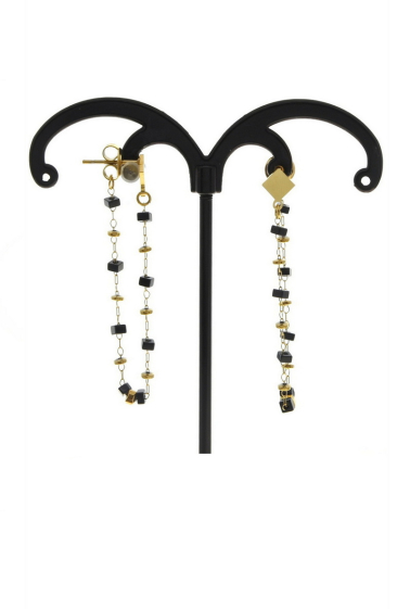 Grossiste LILY CONTI - Boucles d'oreilles-Acier Inoxydable--pierres