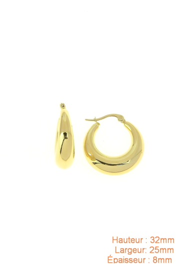 Grossiste LILY CONTI - Boucles d'oreilles-Acier Inoxydable