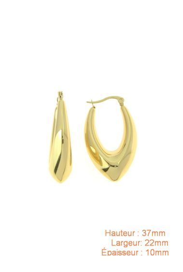 Grossiste LILY CONTI - Boucles d'oreilles-Acier Inoxydable