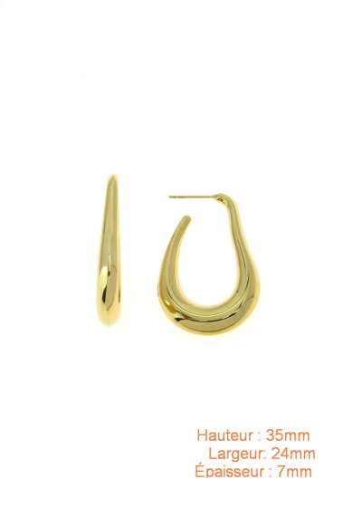 Grossiste LILY CONTI - Boucles d'oreilles-Acier Inoxydable