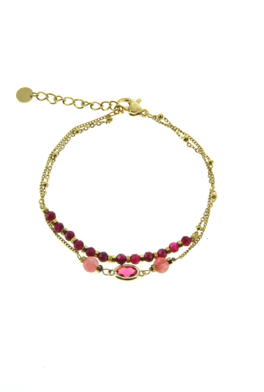 Grossiste LILY CONTI - Bracelet-Acier inoxydable-pierres