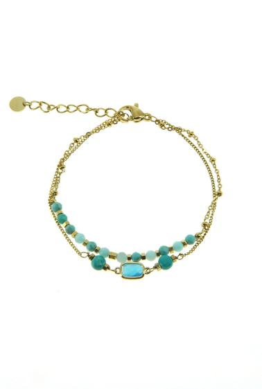 Grossiste LILY CONTI - Bracelet-Acier inoxydable-pierres