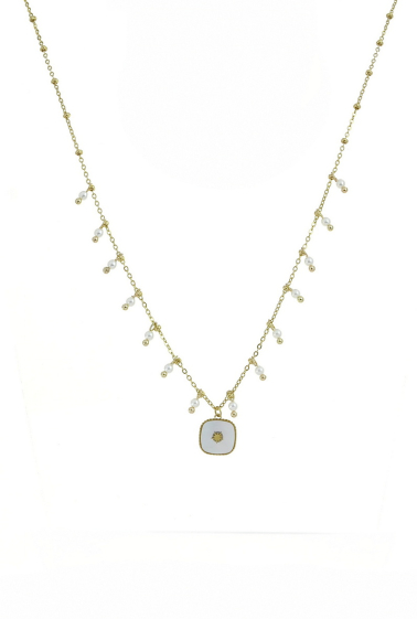 Grossiste LILY CONTI - Collier-Acier inoxydable-Perles