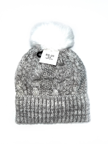 Wholesaler LINETA - Wool filled pompom hat