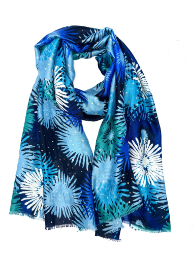 Wholesaler LINETA - fireworks pattern scarf