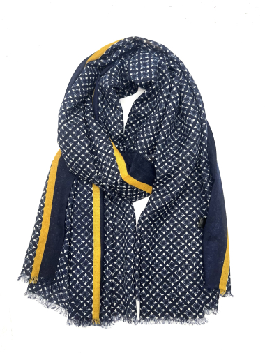 Grossiste LINETA - HH-148 Foulard motif géométrique