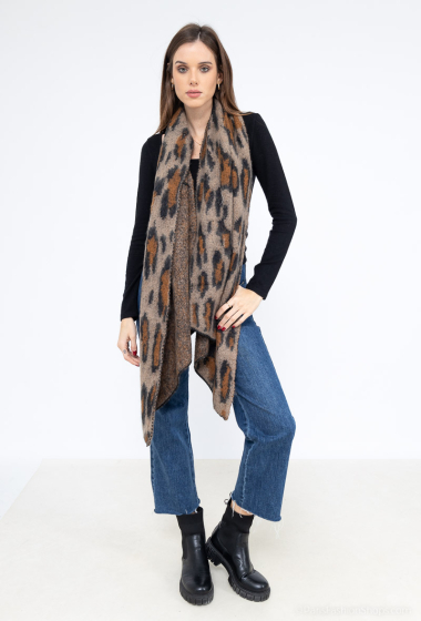 Wholesaler LINETA - RH-2217 Leopard pattern point scarf