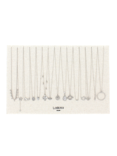 Grossiste Lolilota - lot de 15 colliers en acier inoxydable