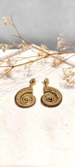 Wholesaler Lolo & Yaya - Stainless steel snail earrings