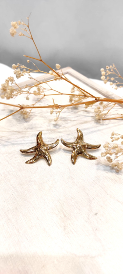 Wholesaler Lolo & Yaya - Stainless steel starfish earrings