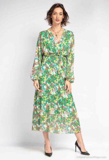 Wholesaler Loriane - Paisley printed wrap dress