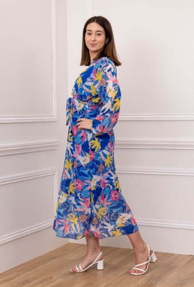 Wholesaler Loriane - Paisley printed wrap dress