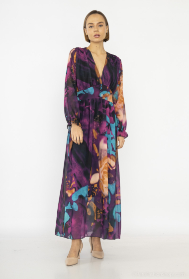 Wholesaler Loriane - long dress flower