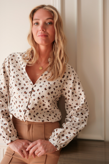 Wholesaler LOVIE & Co - LOVIE - Blouse with small flowers