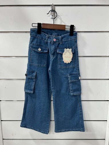 Wholesaler Lu Kids - girl's cargo jeans