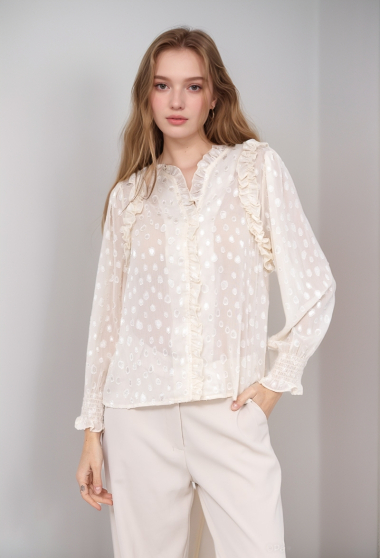 Wholesaler LUCY LUU - SEMI-TRANSPARENT BLOUSE