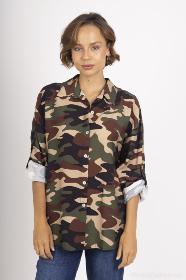 Grossiste Luizacco - Chemise  CAMOUFLAGE