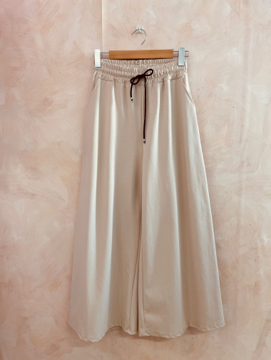 Grossiste LUMINE - Pantalon en coton avec taille élastique